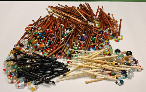 244 lace making bobbins - lace,