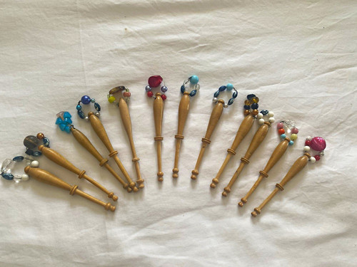 Set vintage wooden - set, 12