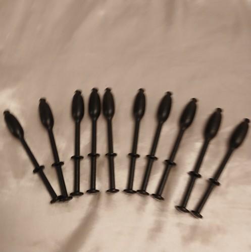 Black honiton lace - 10, bobbins