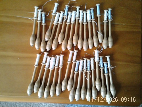 Lacemaking wooden bobbins - wooden,