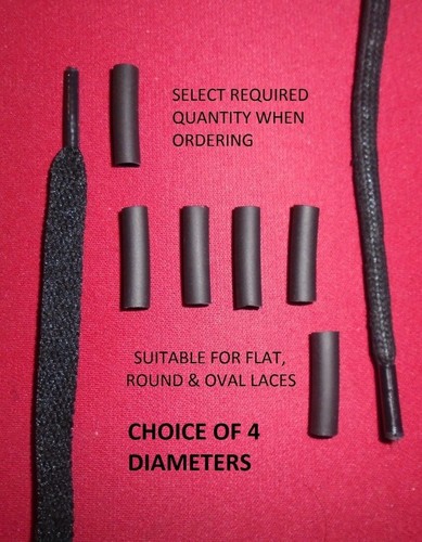 Black aglets shoe - black, tips