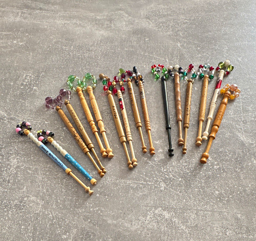 Wooden lacemaking bobbins - wooden,