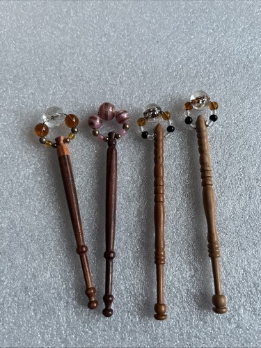 Set turned wooden lace - set,