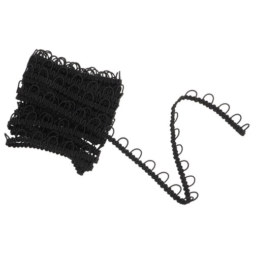 Elastic black embroidery - elastic,