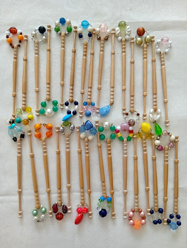 Wooden lacemaking bobbins - lacemaking,