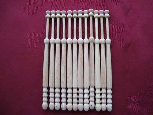 Lace making beech bobbins - lace,