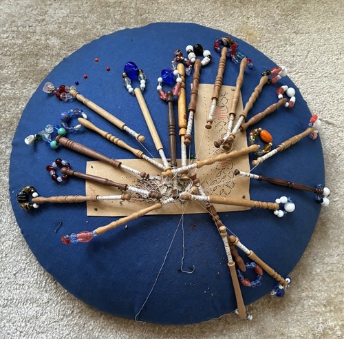 Lot wooden lacemaking - lot,