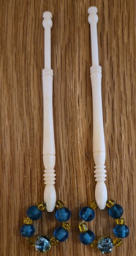 Vintage bone lace - bone, making