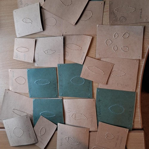 Lace making patterns - making,