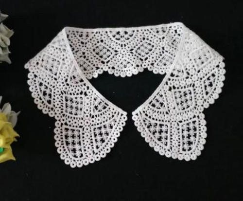 White lace collar dress - collar,,