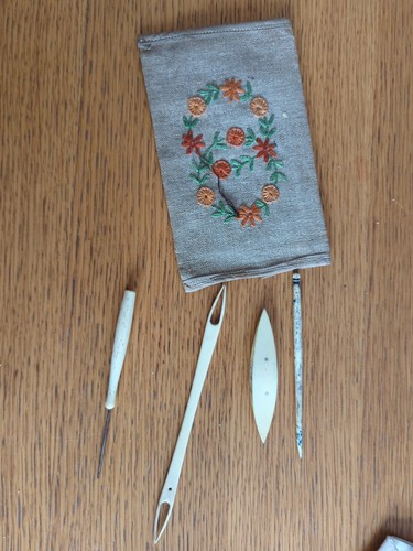 Vintage crotchet lace making - vintage, /